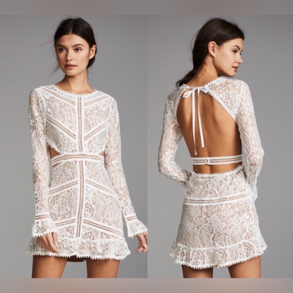 NWT For Love & Lemons Emerie Cut Out Dress